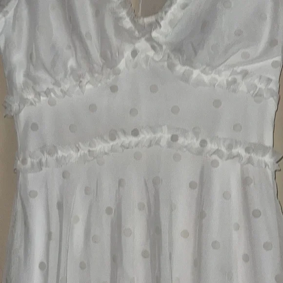 B Darlin White Ruffled Tiered Babydoll Dress - Picture 4 of 11